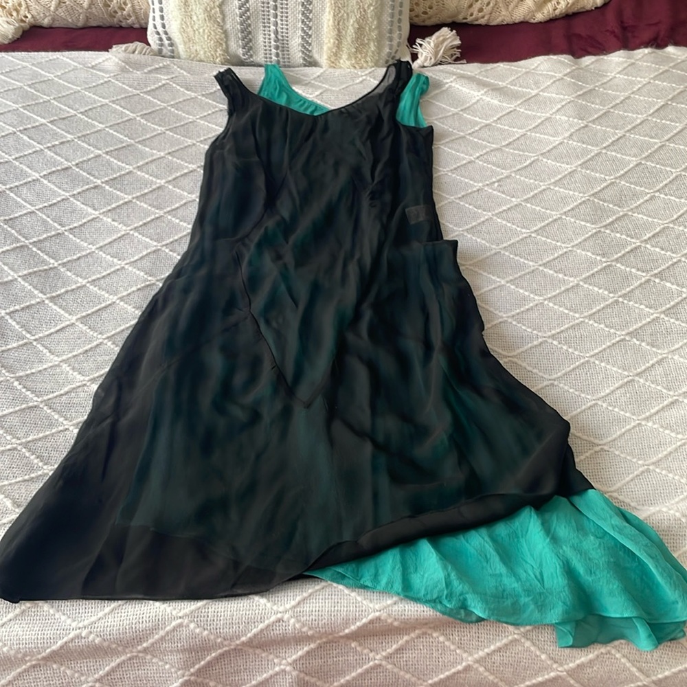 Two pieces chiffon dress